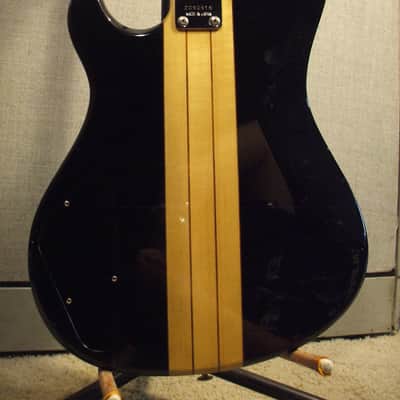 1983 ARIA Thorsound TSB-350 "Duran Duran" bass, Black/natural, gig bag image 5