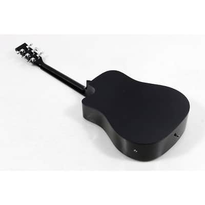 Rogue RA-090 Dreadnought Cutaway Acoustic-Electric Guitar Regular Black image 2