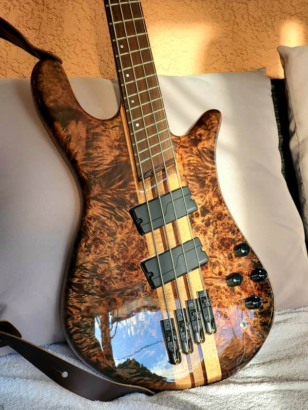 Spector NS Dimension 4 MINT Super Faded Black Active Bass Guitar image 1