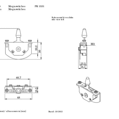 Schaller Megaswitch S+T Model 3-Way Switch image 3