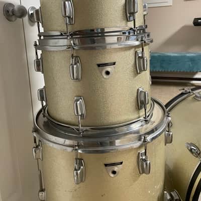 Ludwig Standard 12/13/16/22 Drum Kit 1970’s - Silver Mist image 5