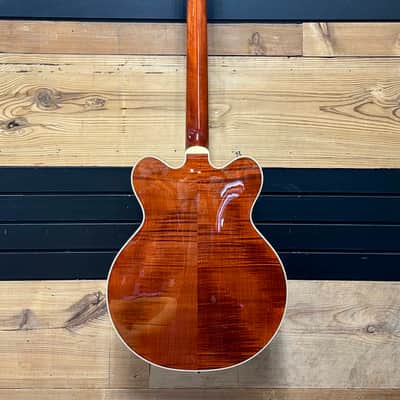 Gretsch G6609TFM Players Edition Broadkaster with Flame Maple Top 2025 - Present - Bourbon Stain image 7