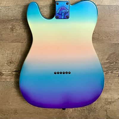 Psychedelic Magic Mushroom Telecaster Custom Build. image 7