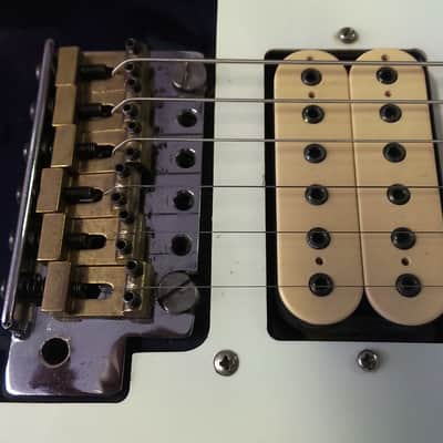 80’s Cimar/Ibanez V Shape Electric Guitar, Blue, Humbuckers, Maple, Your First? image 3