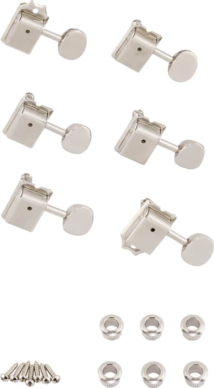 Fender 007-2272-049 Gotoh Vintage-Style Locking Guitar Tuning Machines (6) 2010s Nickel image 1