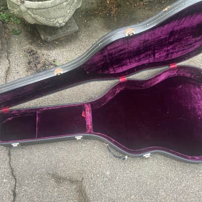 Vintage rare early 1970s Gibson Byrdland case purple lining also fits ES 335 345 355 ES175T image 2