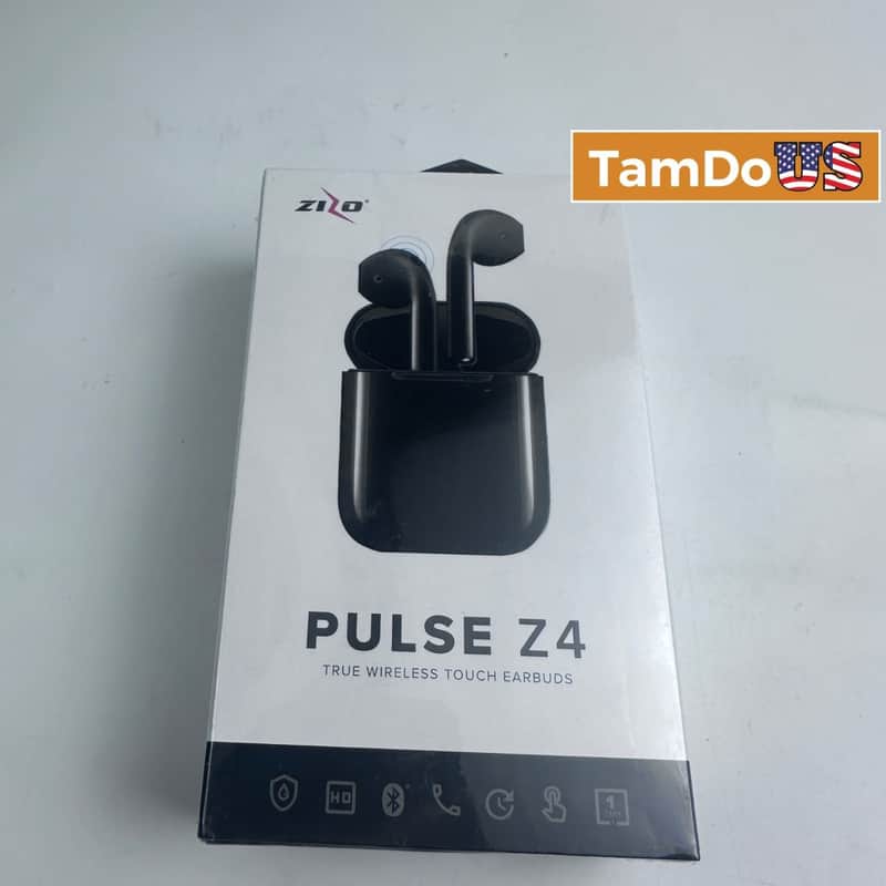 ZIZO PULSE Z4 True Wireless Touch Earbuds Bluetooth Sweat Resistant Black image 1