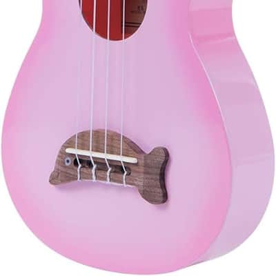 Kala MK-SD Makala Dolphin Soprano Ukulele - Pink Burst image 5