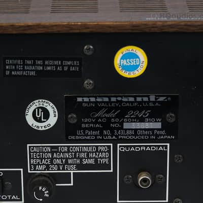 MARANTZ 2245 Vintage Receiver + Free WC-22 wood case– Restored – 1-Year Warranty image 13
