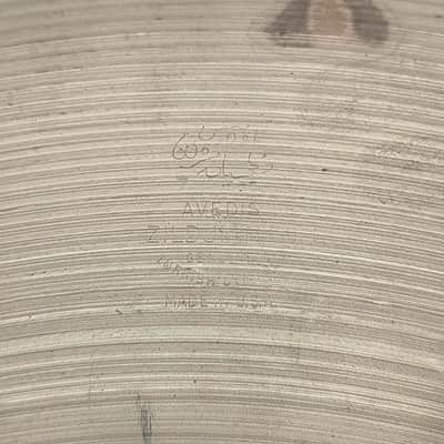 Used Vintage Zildjian A Medium Ride Cymbal 20" 2445 grams - Very Good image 4