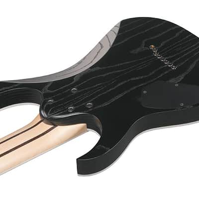 Ibanez RG5328 Prestige 8-String Guitar Lightning Through a Dark Black + Hard Case - Brand New image 3