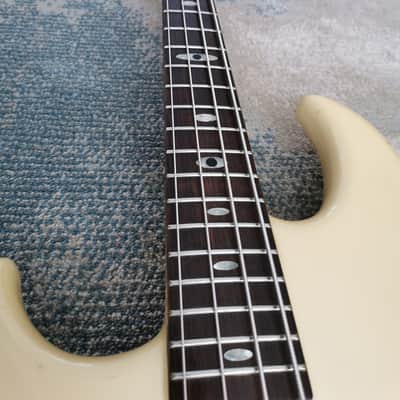 Aria Pro II Sb-Elite I 1984 Pearl White LEFT HANDED image 4
