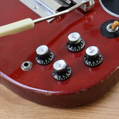 1991 Greco Japan SS-600S SG Special w/Vibrola (Cherry Red) image 3