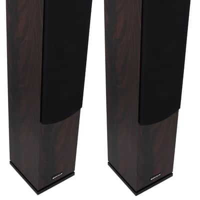 Pair Rockville Lux 658 Dark Wood Dual 6.5" 160 Watt 8 Ohm Hi-Fi Tower Speakers image 1