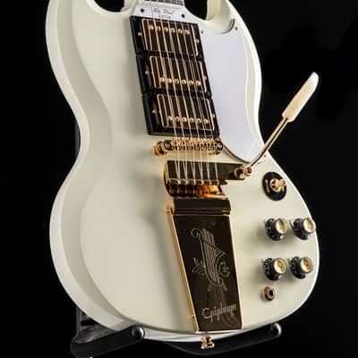 Epiphone 1963 Les Paul SG Custom With Maestro Vibrola Classic White image 4