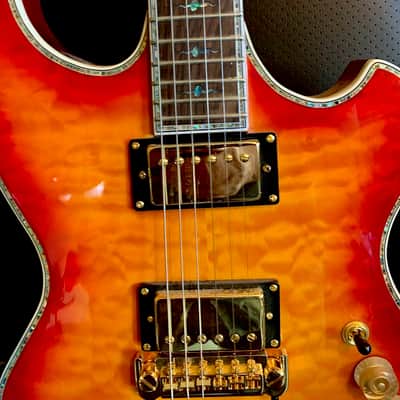 Vicers Custom 2020 - Cherry Burst with Quilted Maple Top image 6