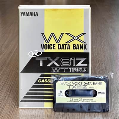 Yamaha TX81Z WX11 Voice Data Bank Cassette Tape // Ultra Rare Collectable!!