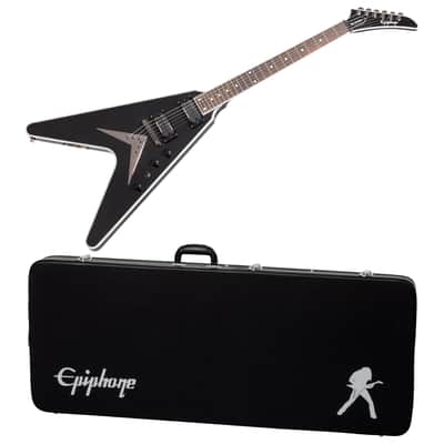 Dave Mustaine Flying V Custom Black Metallic Epiphone image 1