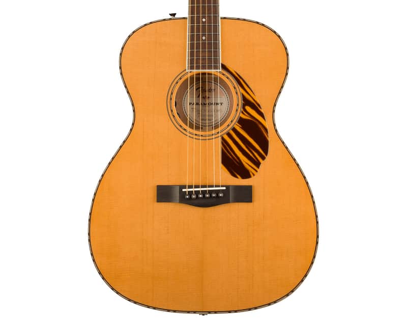 Used Fender PO-220E Orchestra Acoustic Guitar w/ Case - Natural image 1