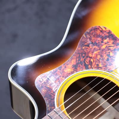 Guild OM-140CE Antique Burst Spruce Top Orchestra Cutaway Acoustic Electric Guitar image 13