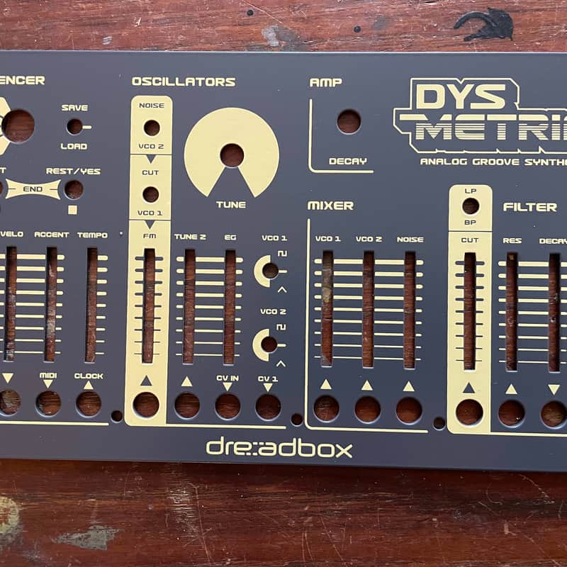 2023 Dreadbox FACEPLATE PANEL REPLACEMENT Black / Yellow