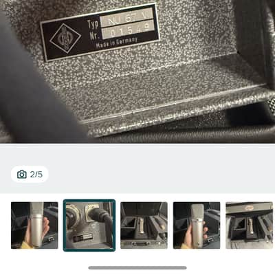 Neumann U 67 Set Large Diaphragm Multipattern Tube Condenser Microphone Reissue 2018 - Present - Nickel image 4