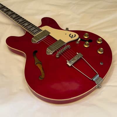 2012 Epiphone Casino - Last of the Made in Korea (MIK) Casinos - Cherry - Free Pro Setup - 5.9 lbs image 4