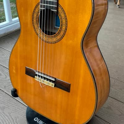 Hoshino (Ibanez) Hy-Lo 740N Classical Guitar  - Japan - 1960s - Spruce/Flame maple W/OHSC image 10