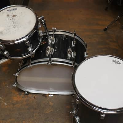 Trixon 3pc Speedfire Drum Set Black Stripe Vintage 1960's image 12