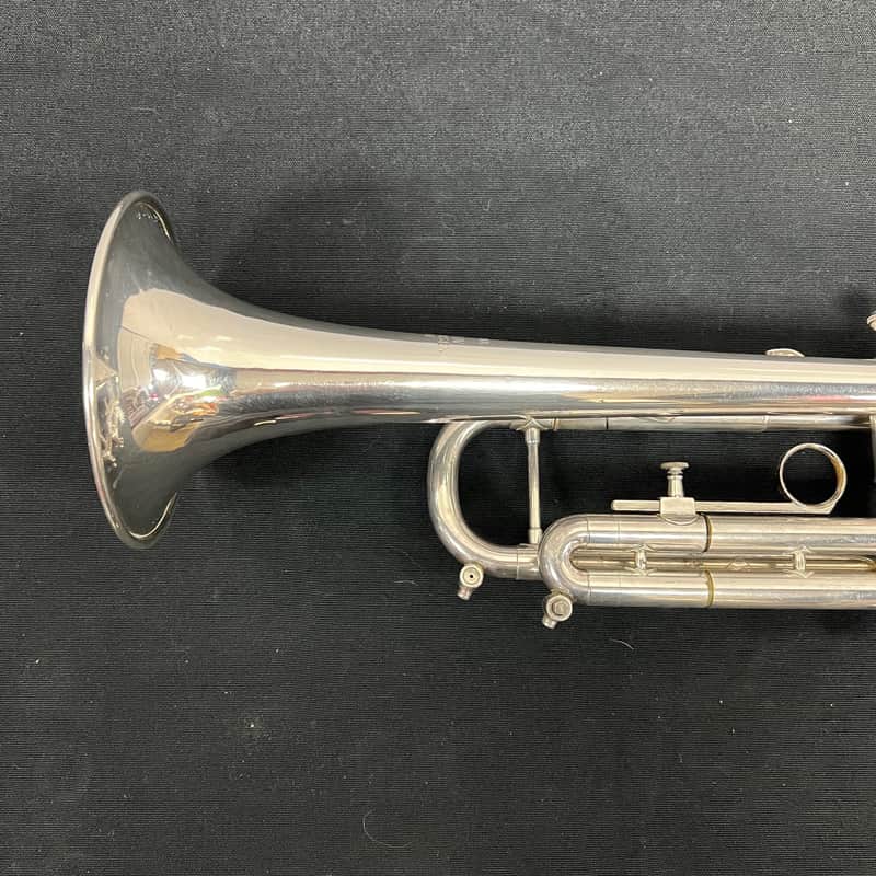 Vintage Getzen Eterna Severinsen Large Bore Silver Bb Trumpet with
