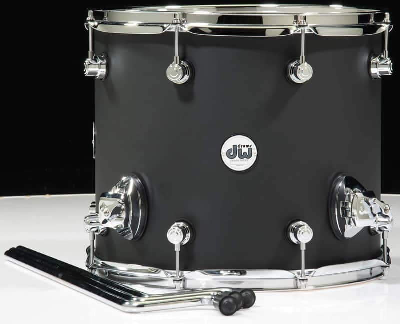 DW Drum Set Floor Tom, Satin Lacquer (DDLM1214TTBL) image 1