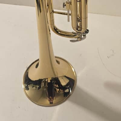 Mendini By Cecilio Bb Trumpet - Brass, Gold Trumpets w/Instrument Case, Cloth, Oil image 8