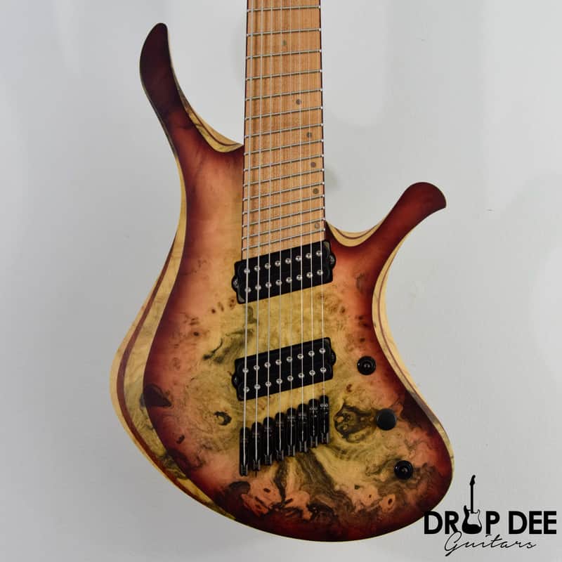 Skervesen Swan 8FF Multi-Scale 8-String Electric Guitar w/ Case - Volcano Burst