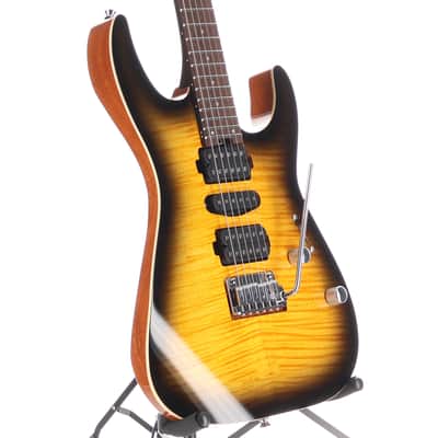 Charvel MJ DK24 HSH 2PT W Mahogany with Flame Maple, Antique Burst, Plays Great (H8) (00210) (00210) image 3