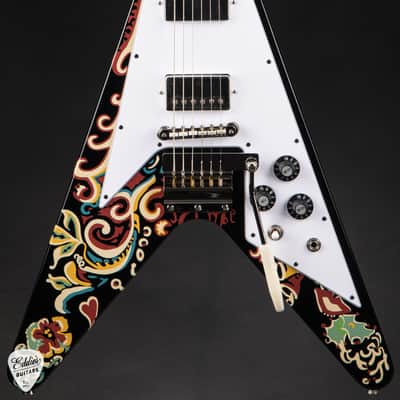 2024 - Epiphone Jimi Hendrix Love Drops Flying V Ebony 7.8 #24071521615 image 2