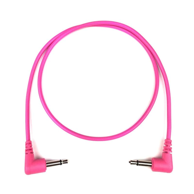 Tendrils Cables Right Angled Eurorack Patch Cable (45cm - Magenta) 6 Pack image 1
