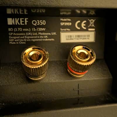 KEF Q350 Bookshelf Speakers - Satin Black (Pair) - Showroom Demo w/ Box image 5