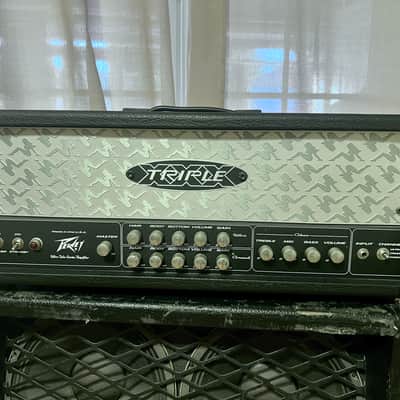 Peavey Triple XXX Ultra Tube Series 120-Watt Head WITH ORIGINAL FOOT-SWITCH Black with Silver image 5