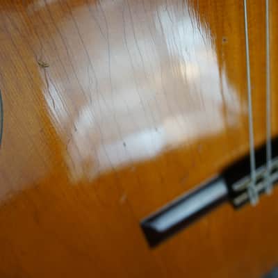 Teruaki Nakade No. 20 Classical Guitar 1964 Tokyo Handmade w/ Hard Case – Refret, Crack Repair, Setup image 13