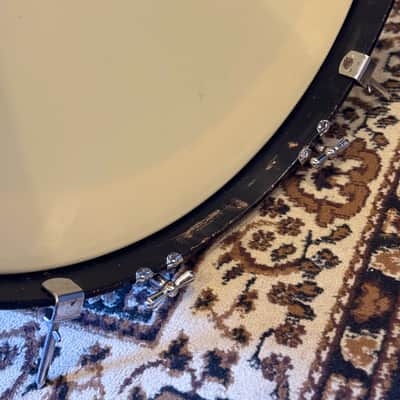 VINTAGE 1950's WFL Drum Set in White Marine Pearl - 14x24, 9x13, 16x16, 16x16, 6.5x14 image 5