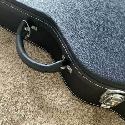 Hofner Electric Bass Guitar Case - Leather Suitcase - Black image 4