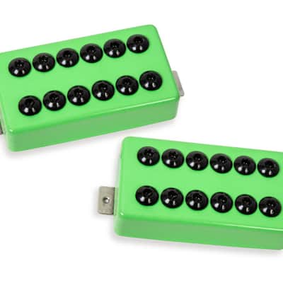 Seymour Duncan Invader Humbucker Set 2023 - Limited Edition Lime Green Metal Covers image 2
