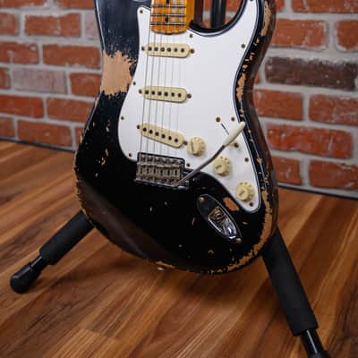 Fender Custom Shop SR25-69 Stratocaster Heavy Relic Black 2025 w/OHSC image 9