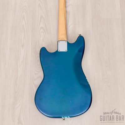 1970 Fender Competition Mustang Competition Burgundy + Headstock, Short Scale Vintage Guitar, 100% Original w/ Case image 3