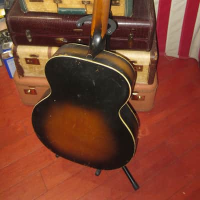 Vintage 1950's Harmony Master Archtop Acoustic Guitar image 4