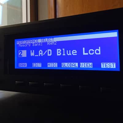 New blue display for Korg Wavestation A/D image 5