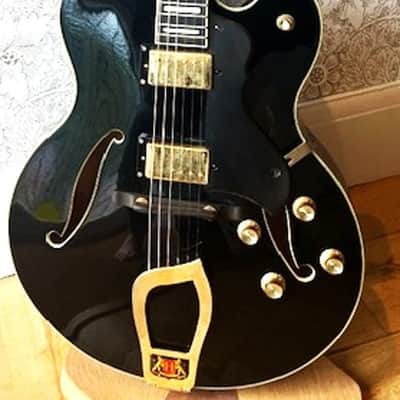 Hagstrom HJ500 - Black, "Archtop Jimmy",  Excellent + Condition, Hagstrom HSC, Free Worldwide Shipping image 1