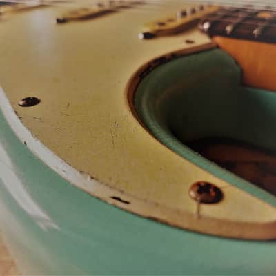 American Fender Stratocaster Relic Nitro Surf Green Custom ShopTexas Specials image 12