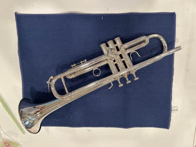 Benge Los Angeles B flat (Bb) Silver Plated Model 3X with standard 3 bell image 1
