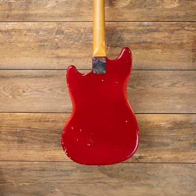 1965 Fender Mustang Rosewood Fretboard w/ Original Case - Dakota Red image 11